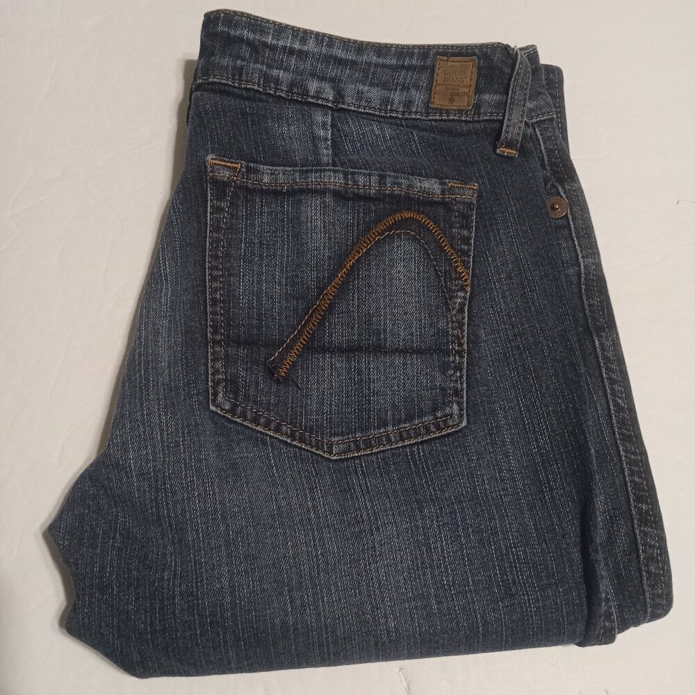 Guess Women's Mid Rise Sweetheart Flare Stretch Jeans Size 30